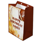 Custom Football Theme Party Medium Cadeauzakje (Achterkant Gekanteld)