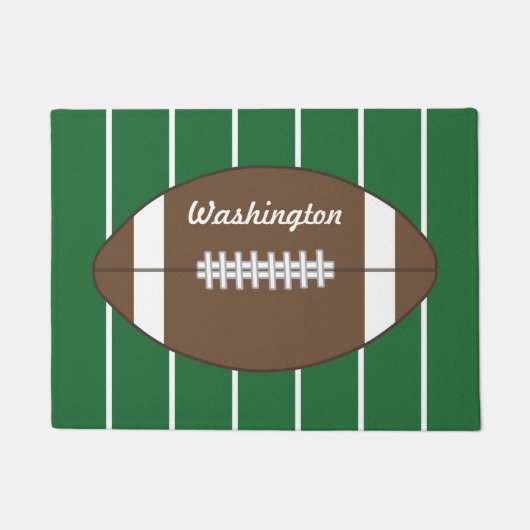 Custom Football Welkom Deurmat Rug (Voorkant)
