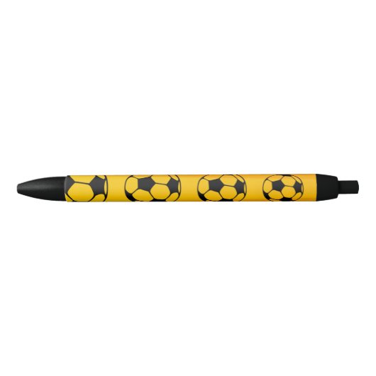 Custom Football Yellow Pen with Black Ink (Voorkant)