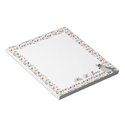 Custom For The Birds Notitieblok (Schuin)