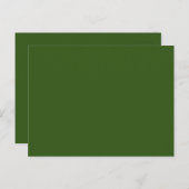 Custom Forest Green Afbeelding-Perfect Standard Briefkaart (Voorkant / Achterkant)