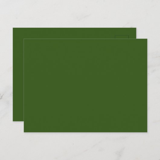 Custom Forest Green Afbeelding-Perfect Standard Briefkaart (Voorkant / Achterkant)