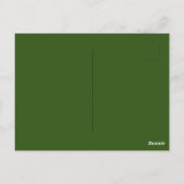 Custom Forest Green Afbeelding-Perfect Standard Briefkaart (Achterkant)