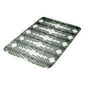Custom Forest Green Pine Tree Abstract Pattern Badmat (Gekanteld)