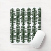 Custom Forest Green Pine Tree Abstract Pattern Muismat (Met muis)