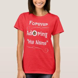 Custom Forever Adoring Hem Valentijnsdag Hearts T-shirt