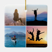 Custom Forever Adventuring 8 Fotocollage Keramisch Ornament (Achterkant)