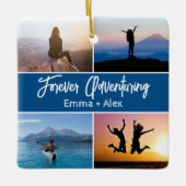 Custom Forever Adventuring 8 Fotocollage Keramisch Ornament (Voorkant)