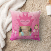 Custom Foto Bruin Haar Prinses Kussen (Deken)