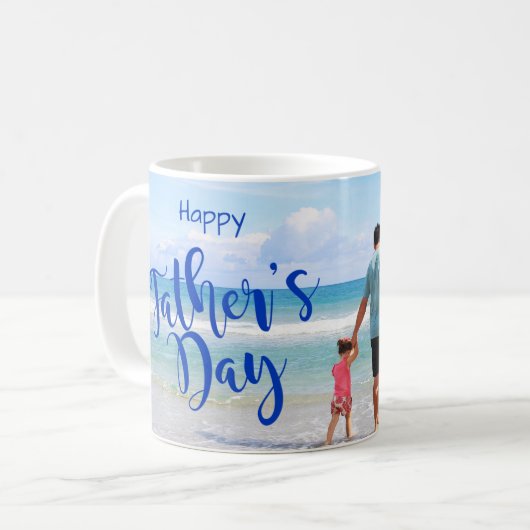 CUSTOM-foto | Happy Vaderdag Koffiemok (Voorkant links)