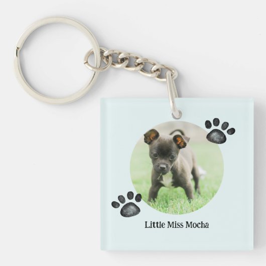 CUSTOM Foto Huisdier Sleutelhanger (voorkant)