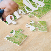 Custom Foto Kinder Pet Dog Beste Vrienden Afbeeldi Legpuzzel (Zijkant)