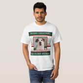 Custom Foto Lelijke Kersttrui Tshirt Grappig (Voorkant volledig)