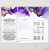 *~* CUSTOM - Foto QR Trifold Brochure Abstract (Achterkant)