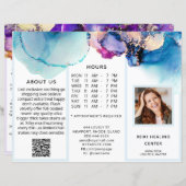 *~* CUSTOM - Foto QR Trifold Brochure Abstract (Voorkant / Achterkant)