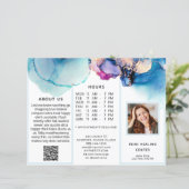 *~* CUSTOM - Foto QR Trifold Brochure Abstract (Staand voorkant)