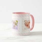 Custom Foto Roze Patroon Moederdag Moeder Mama Mok (Voorkant rechts)