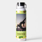 Custom Foto Yoga Lover Leraar Moeder Vrouwen Gift Waterfles (Achterkant)