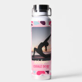 Custom Foto Yoga Lover Leraar Moeder Vrouwen Gift Waterfles (Achterkant)