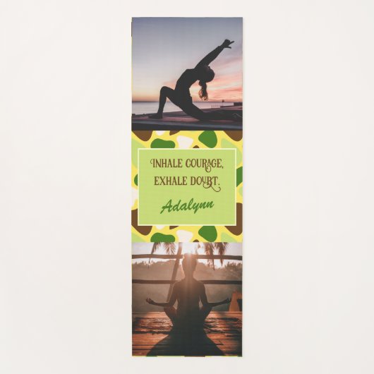 Custom Foto Yoga Lover Leraar Moeder Vrouwen Gift Yogamat (Voorkant)