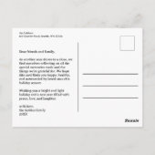 CUSTOM FOTO'S Vrachtwagen Camper Kerstvakantie Briefkaart (Achterkant)