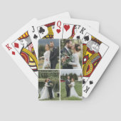 Custom Four Photo Collage Pokerkaarten (Achterkant)