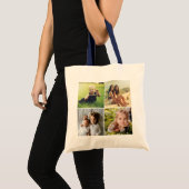 Custom Four Photo Collage Tote Bag (Voorkant (product))