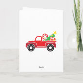 Custom Four-Photo 🎄 Feestelijke Kerst Feestdagen Kaart (Achterkant)