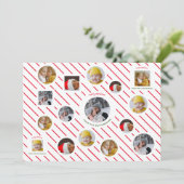 Custom Four-Photo 🎄 Feestelijke Kerst Feestdagenkaart (Staand voorkant)