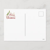 Custom Four-Photo 🎄 Feestelijke Kerst Feestdagenkaart (Achterkant)