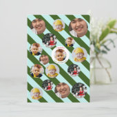 Custom Four-Photo 🎄 Feestelijke Kerst Kaart (Staand voorkant)