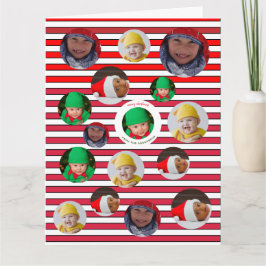 Custom Four-Photo 🎄 Feestelijke Kerst Kaart