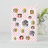 Custom Four-Photo 🎄 Feestelijke Kerst Kaart (Staand voorkant)