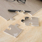 Custom Four Photo Monogram Design Perfect Legpuzzel (Zijkant)