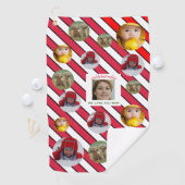 Custom Four-Photo 🎄 Vakantie Beste Moeder Golfhanddoek (Insitu)