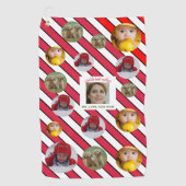 Custom Four-Photo 🎄 Vakantie Beste Moeder Golfhanddoek (Voorkant)