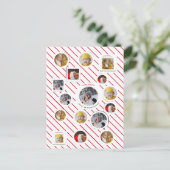 Custom Four-Photo 🎄 Vakantie Gift Uitnodiging Briefkaart (Staand voorkant)