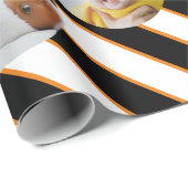 Custom Four-Photo 🎄 Vakantie Kerstcadeau Cadeaupapier (Rol Hoek)