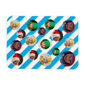 Custom Four-Photo 🎄 Vakantie Kerstmis Magneet (Horizontaal)