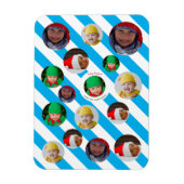 Custom Four-Photo 🎄 Vakantie Kerstmis Magneet (Verticaal)