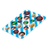 Custom Four-Photo 🎄 Vakantie Kerstmis Magneet (Linkerzijde)