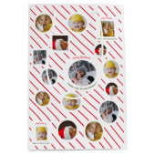 Custom Four-Photo 🎄 Vakantie Kerstmis Medium Cadeauzakje (Voorkant)