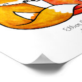 Custom Fox Wall Art Unique Wedding Gift for Couple Poster (Hoek)