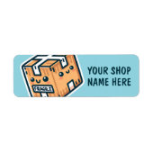 Custom Fragile Stickers Small Business Labels (Voorkant)