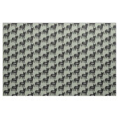 Custom Frans Bulldog hond Silhouet Stof (Yard (91,4 cm))