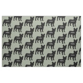 Custom Frans Bulldog hond Silhouet Stof (Fat Quarter)