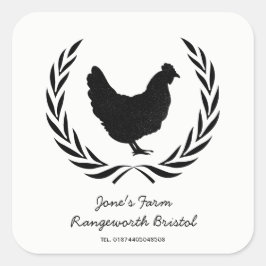 Custom Free Range Egg Karton Label Boerderij Fresh