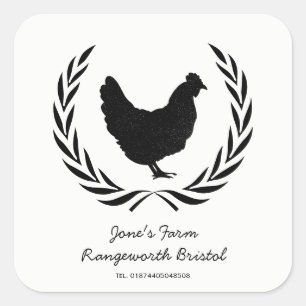 Custom Free Range Egg Karton Label Boerderij Fresh