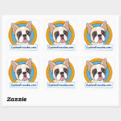 Custom Frenchie Logo Sticker (Vel)