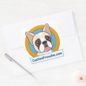 Custom Frenchie Logo Sticker (Envelop)